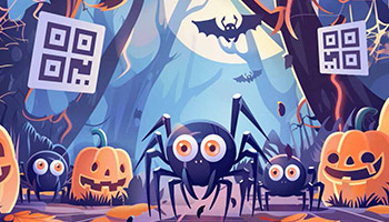 การใช้ QRSpider เพื่อสร้างคำเชิญ QR Code วันฮาโลวีนที่ไม่ซ้ำใคร