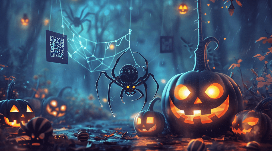 ฮาโลวีนมาถึงแล้ว และ QR Code ได้รับการแปลงโฉมใหม่ให้หลอนสุดๆ ด้วย QRSpider!